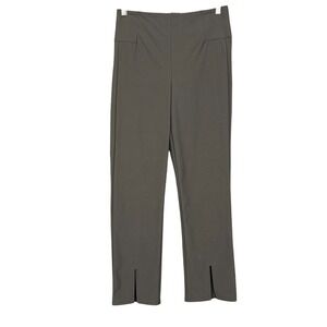 Athleta Pants Womens‎ 4 Grey Wander Split Ankle Slim Straight Crop Hiking Travel